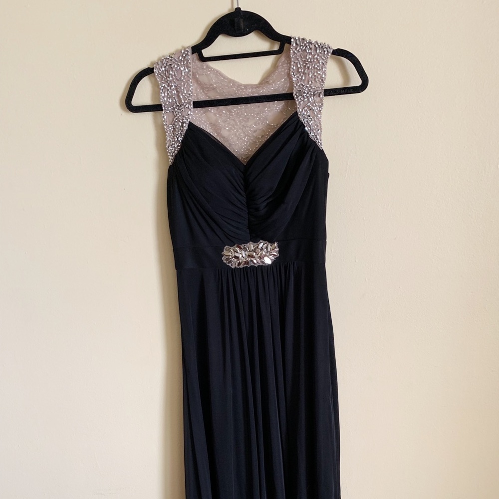 Black evening gown